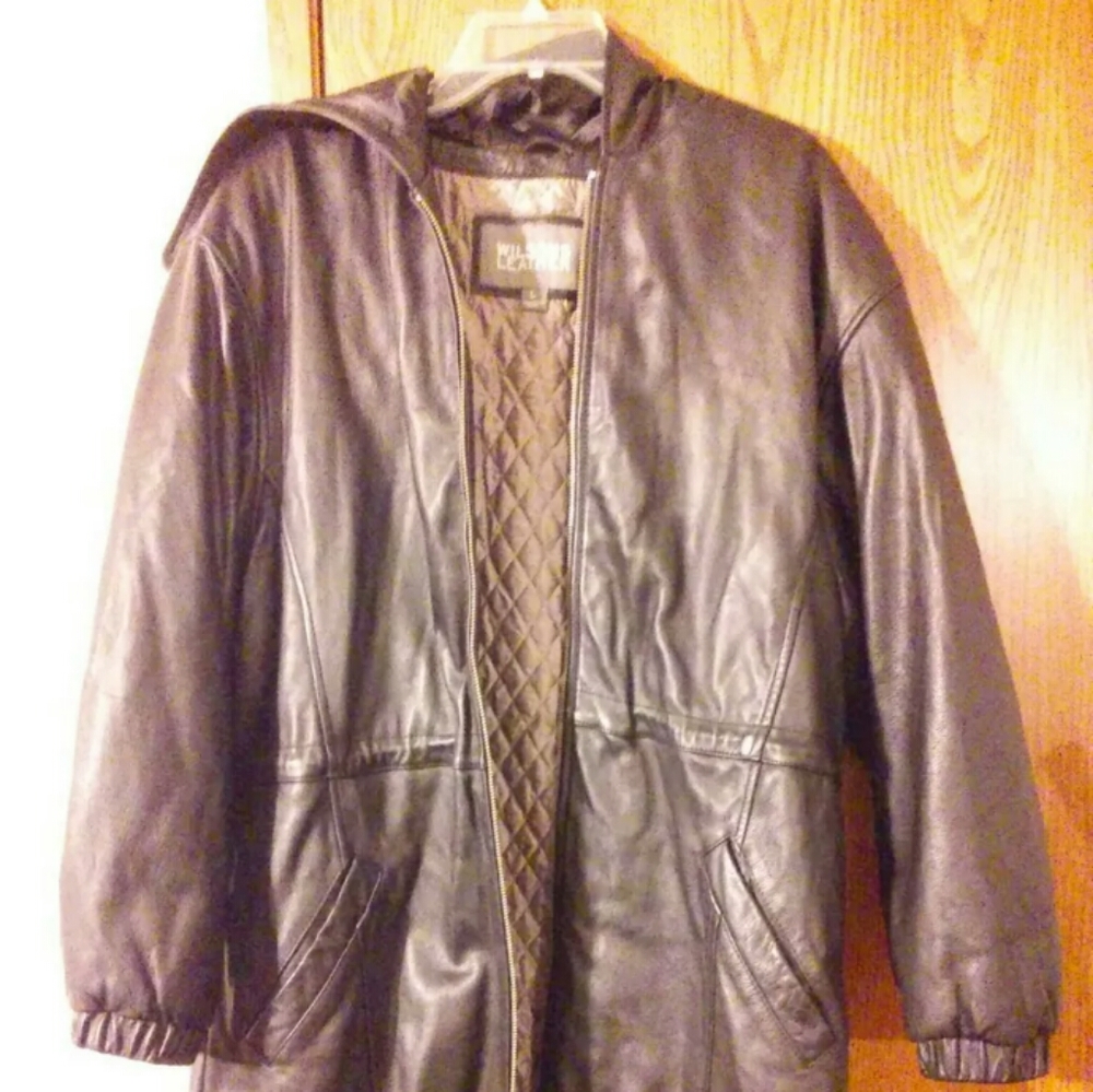 Vintage Wilsons Leather Jacket w/Hood